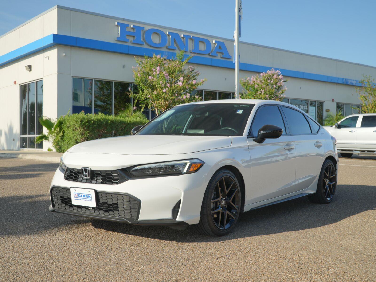 Platinum White Pearl 2025 Honda Civic Hatchback Hatchback Front-Wheel Drive Continuously Variable Transmission
