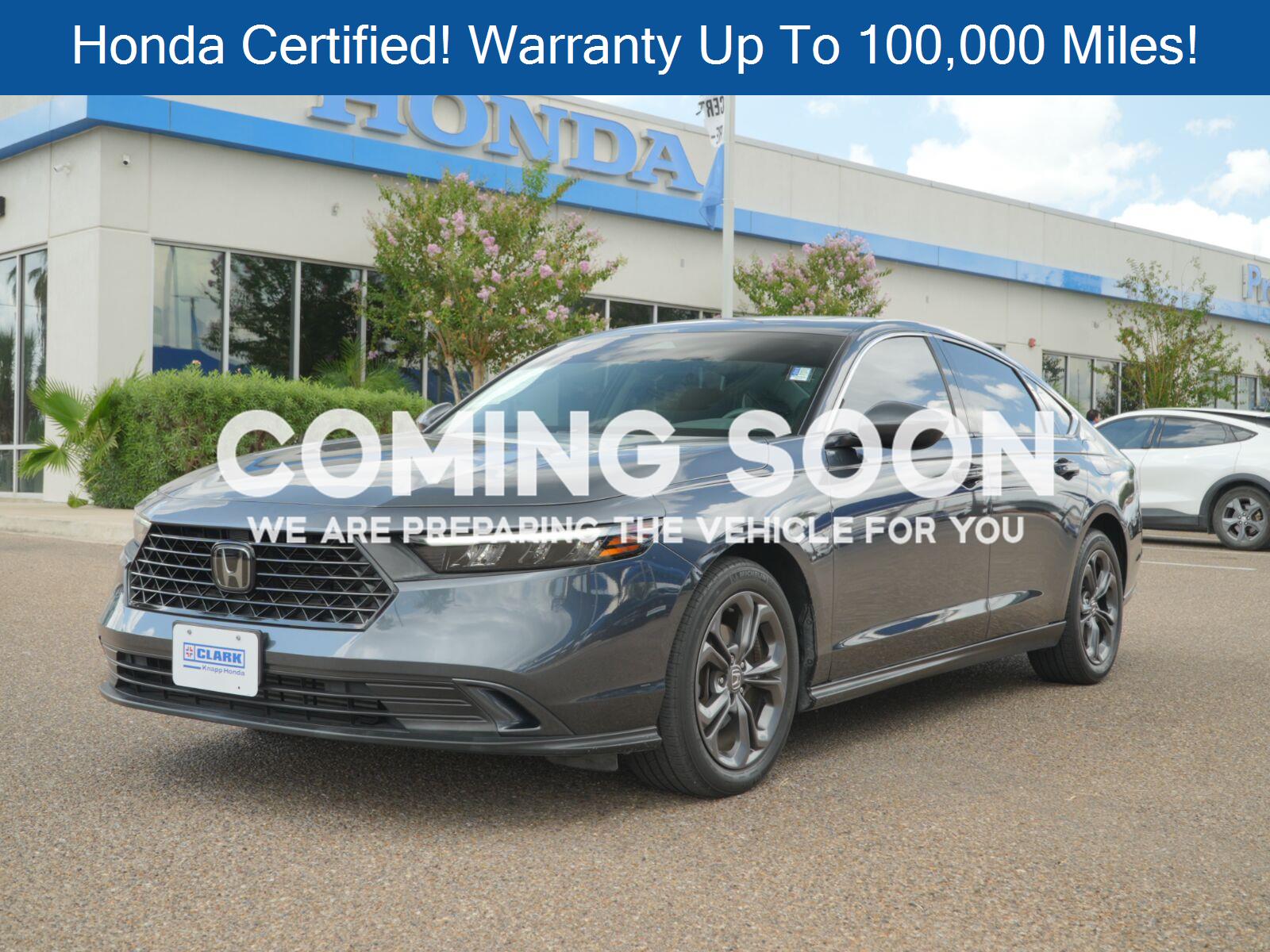 Meteorite Gray Metallic 2023 Honda Accord Sedan Front-Wheel Drive Continuously Variable Transmission