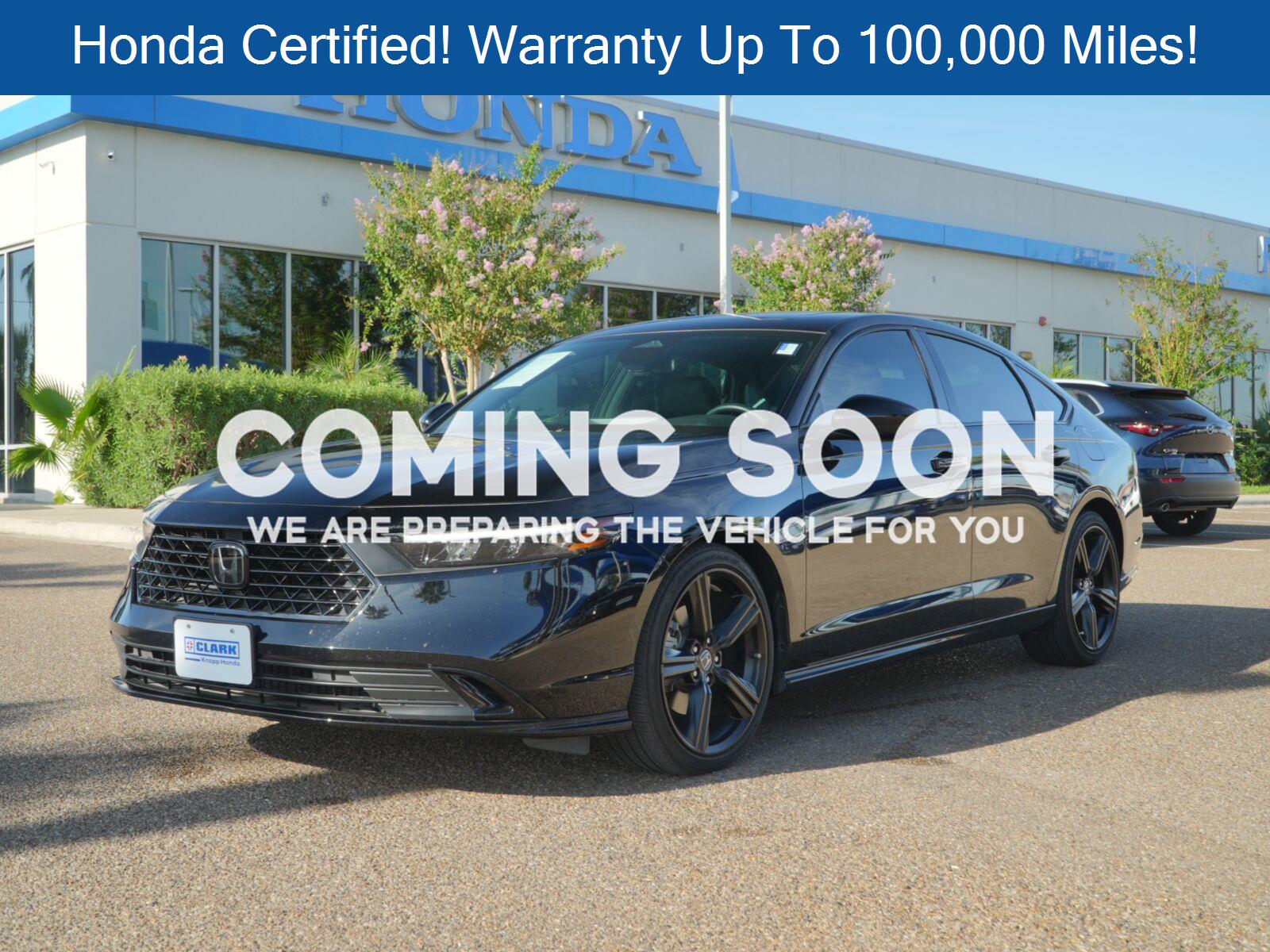 Crystal Black Pearl 2025 Honda Accord Hybrid Sedan Front-Wheel Drive Continuously Variable Transmission