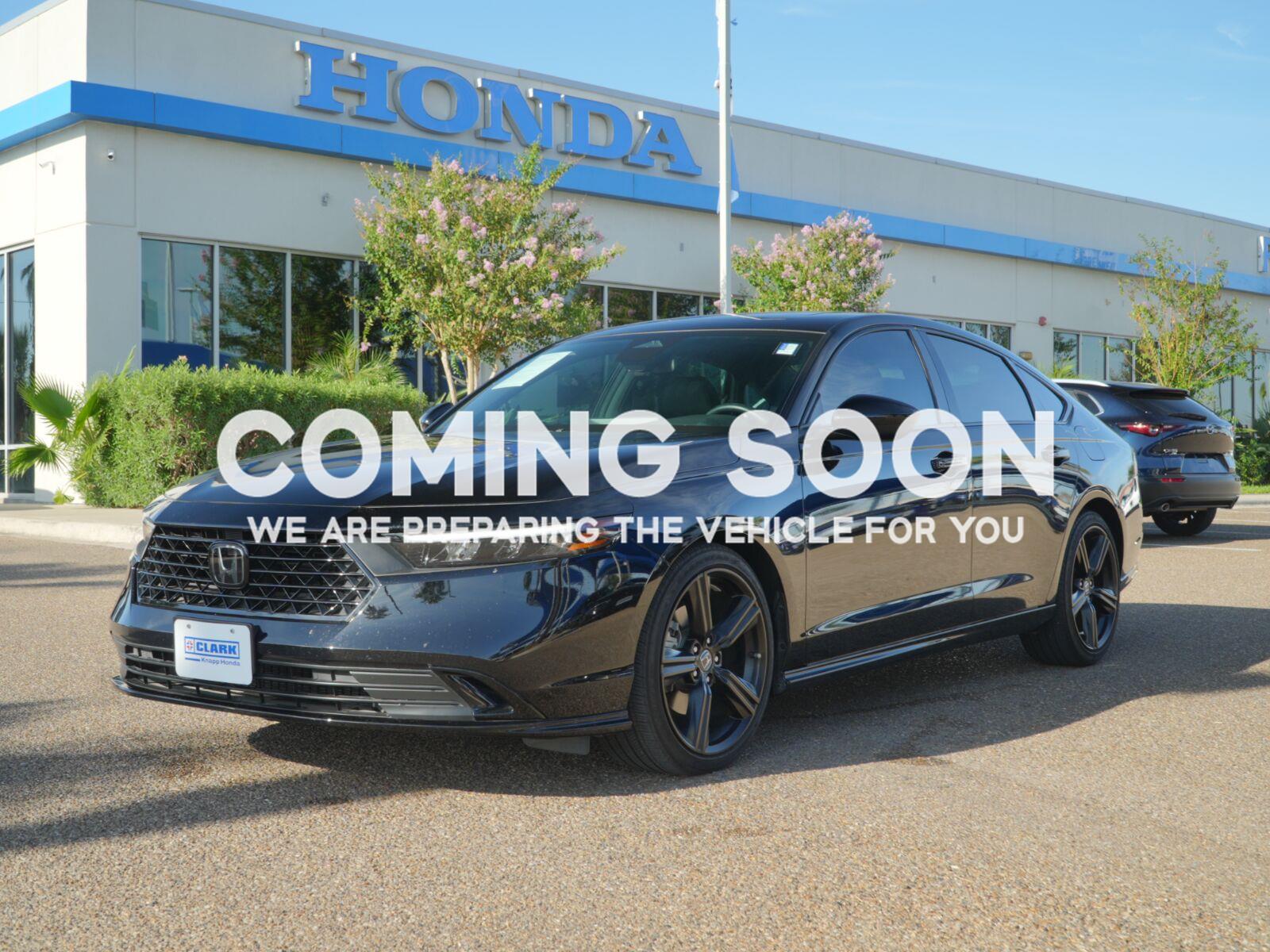 Crystal Black Pearl 2025 Honda Accord Hybrid Sedan Front-Wheel Drive Continuously Variable Transmission