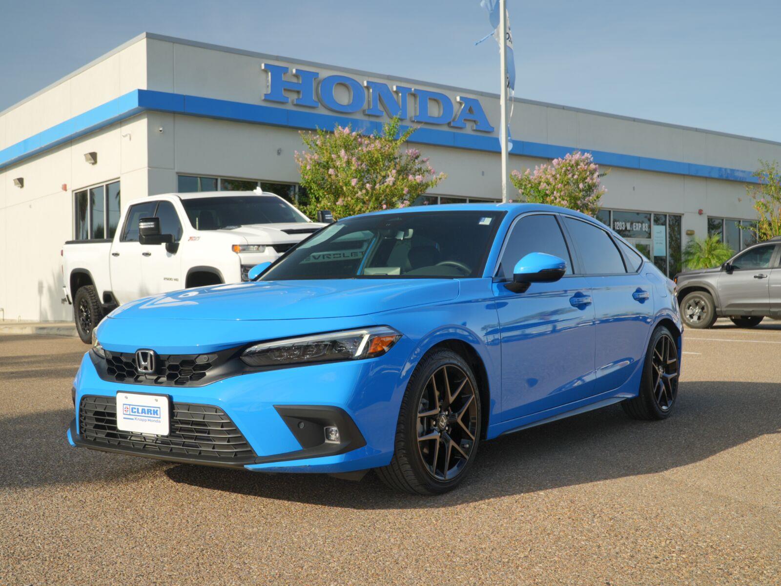 Boost Blue Pearl 2024 Honda Civic Hatchback Hatchback Front-Wheel Drive Continuously Variable Transmission