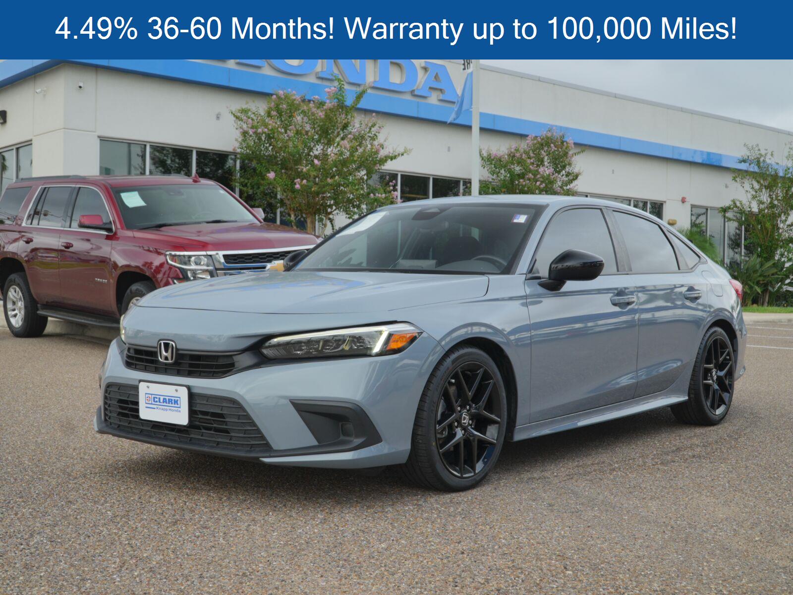 Sonic Gray Pearl 2024 Honda Civic Sedan Front-Wheel Drive Continuously Variable Transmission