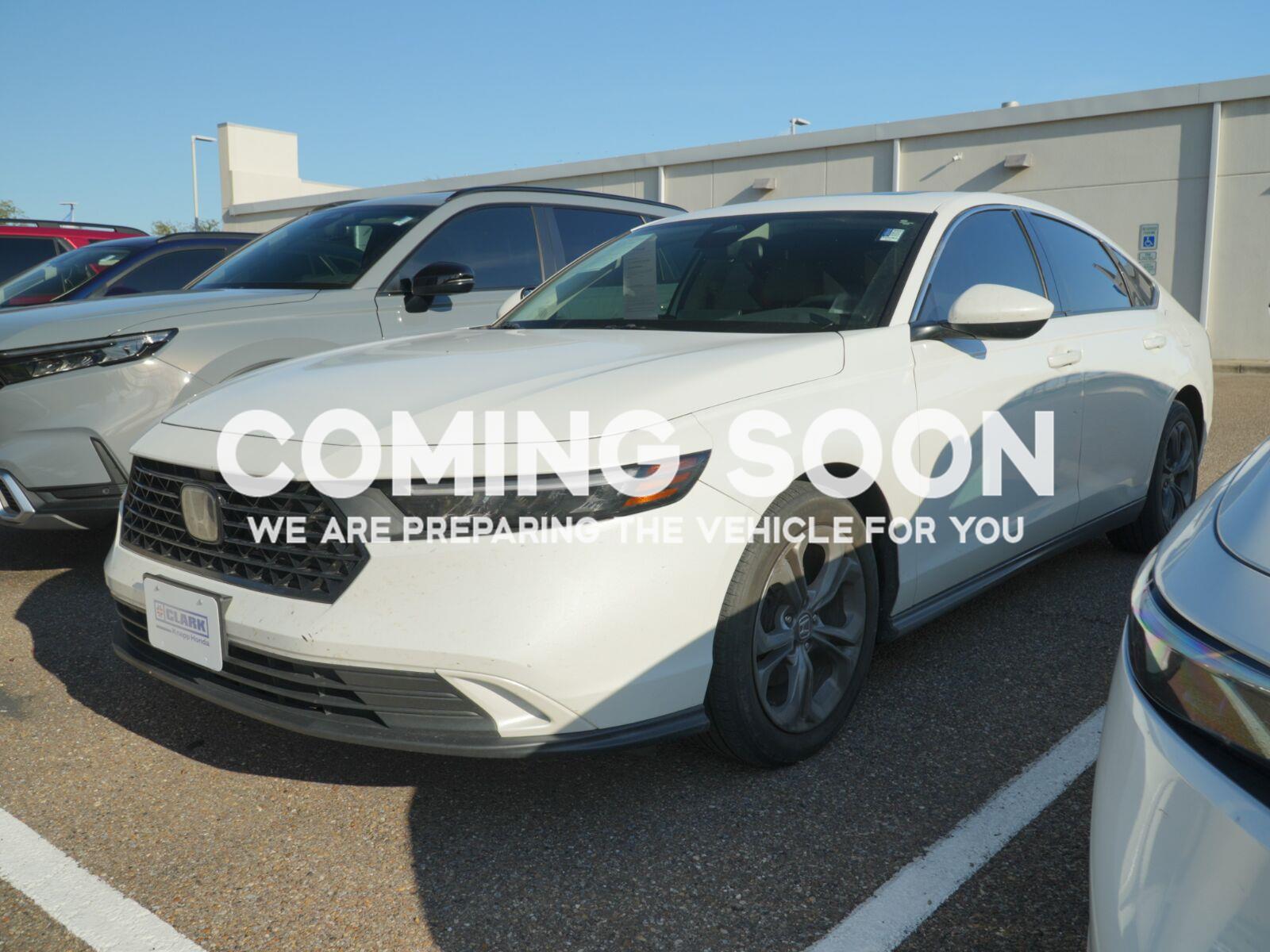 Platinum White Pearl 2024 Honda Accord Sedan Front-Wheel Drive Continuously Variable Transmission