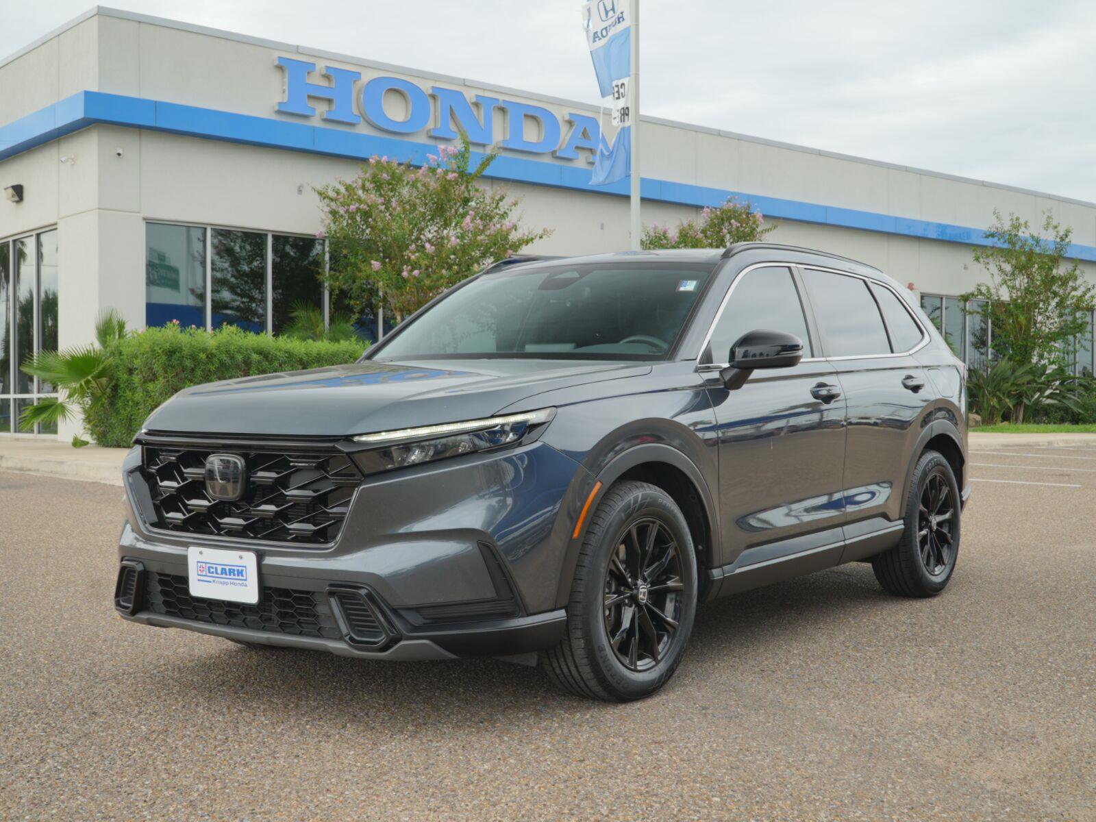 Meteorite Gray Metallic 2024 Honda CR-V Hybrid SUV / Crossover Front-Wheel Drive Continuously Variable Transmission