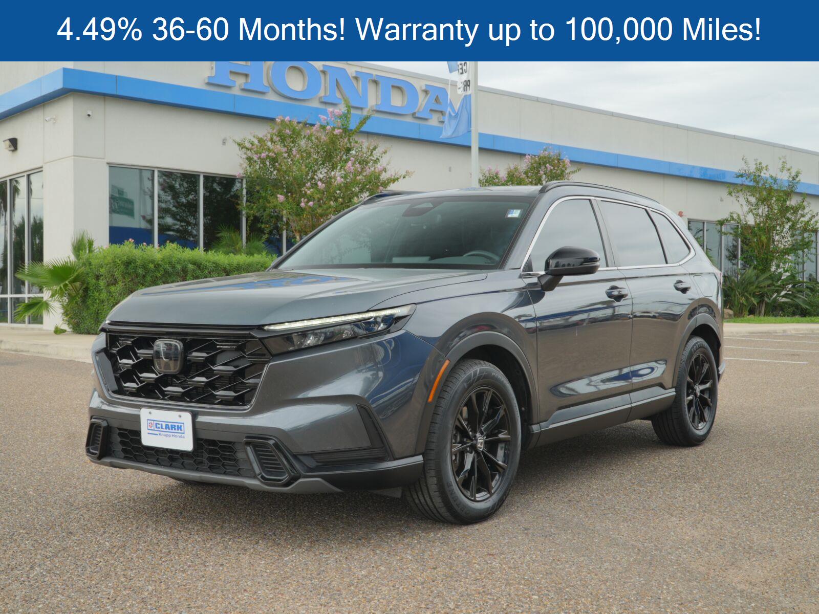 Meteorite Gray Metallic 2024 Honda CR-V Hybrid SUV / Crossover Front-Wheel Drive Continuously Variable Transmission