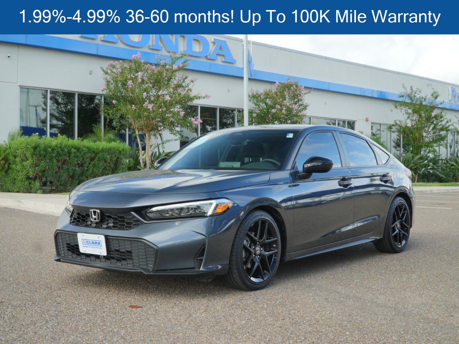 Meteorite Gray Metallic 2026 Honda Civic Hatchback Hatchback Front-Wheel Drive Continuously Variable Transmission