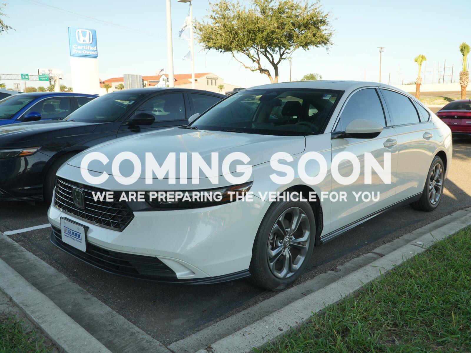 Platinum White Pearl 2024 Honda Accord Sedan Front-Wheel Drive Continuously Variable Transmission