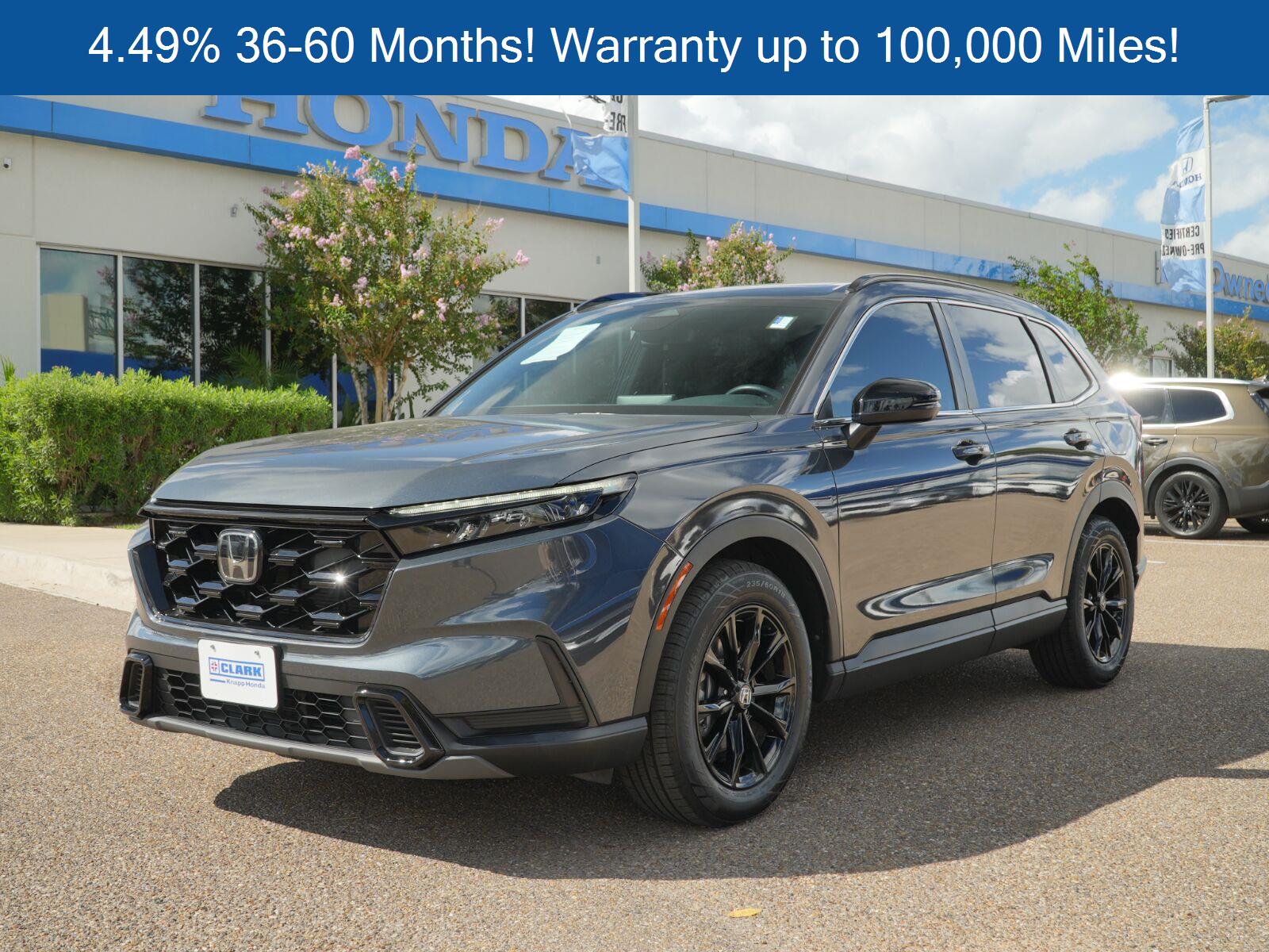 Meteorite Gray Metallic 2024 Honda CR-V Hybrid SUV / Crossover Front-Wheel Drive Continuously Variable Transmission