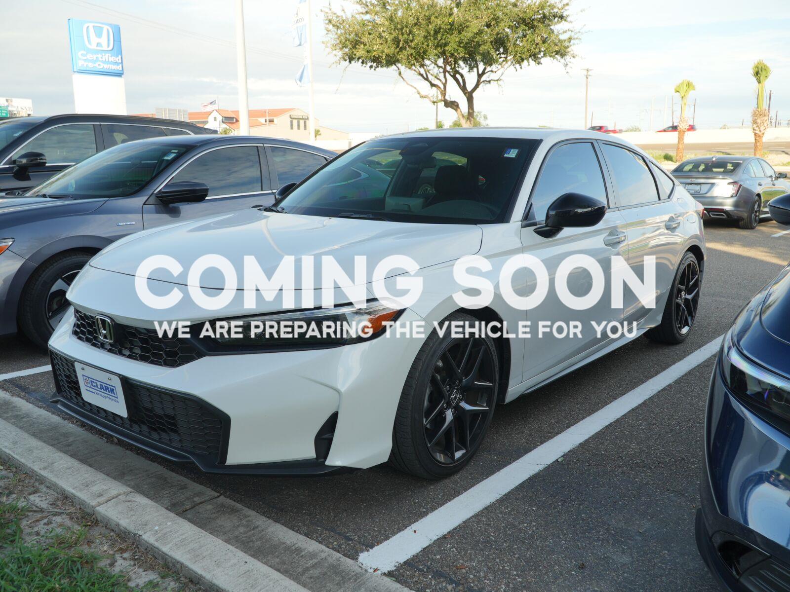 Platinum White Pearl 2025 Honda Civic Hatchback Hatchback Front-Wheel Drive Continuously Variable Transmission