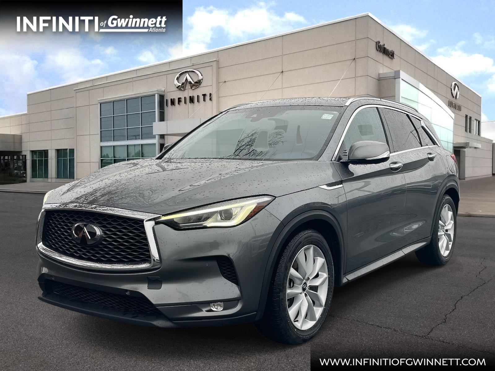Gray (Graphite Shadow) 2019 INFINITI QX50 Essential FWD SUV / Crossover Front-Wheel Drive Continuously Variable Transmission