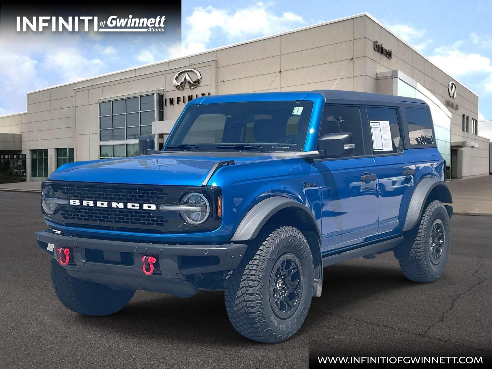 Velocity Blue Metallic 2024 Ford Bronco Wildtrak 4-Door 4WD SUV / Crossover Four-Wheel Drive Automatic
