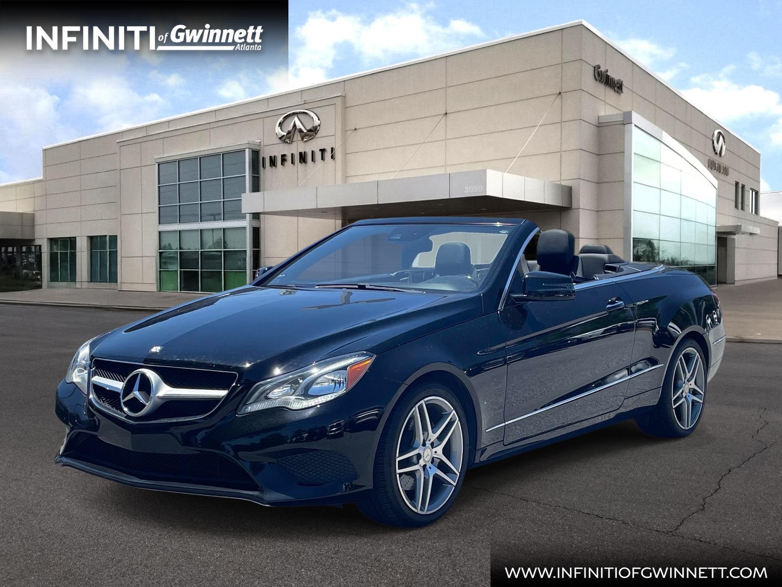 Black 2014 Mercedes-Benz E-Class E 350 Cabriolet Convertible Rear-Wheel Drive Automatic