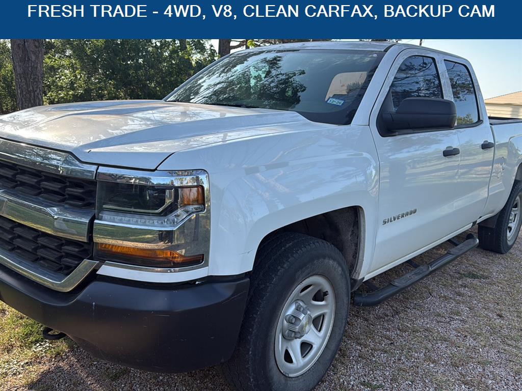 Summit White 2019 Chevrolet Silverado 1500 Pickup Truck Four-Wheel Drive 6-Speed Automatic Overdrive