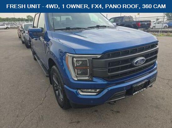 Atlas Blue Metallic 2023 Ford F-150 Pickup Truck Four-Wheel Drive 10-Speed Automatic