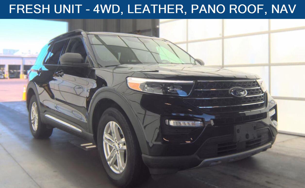 Agate Black Metallic 2022 Ford Explorer SUV / Crossover All-Wheel Drive 10-Speed Automatic