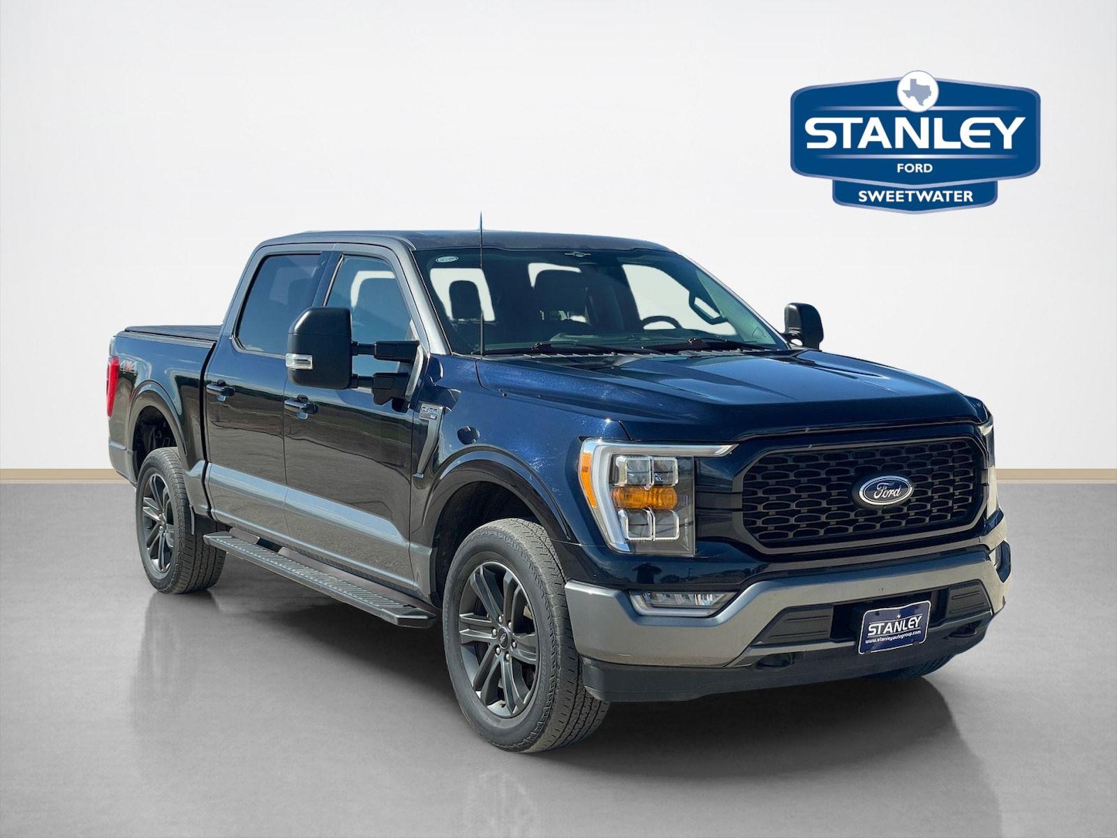Antimatter Blue Metallic 2023 Ford F-150 XLT SuperCrew 4WD Pickup Truck Four-Wheel Drive 10-Speed Automatic