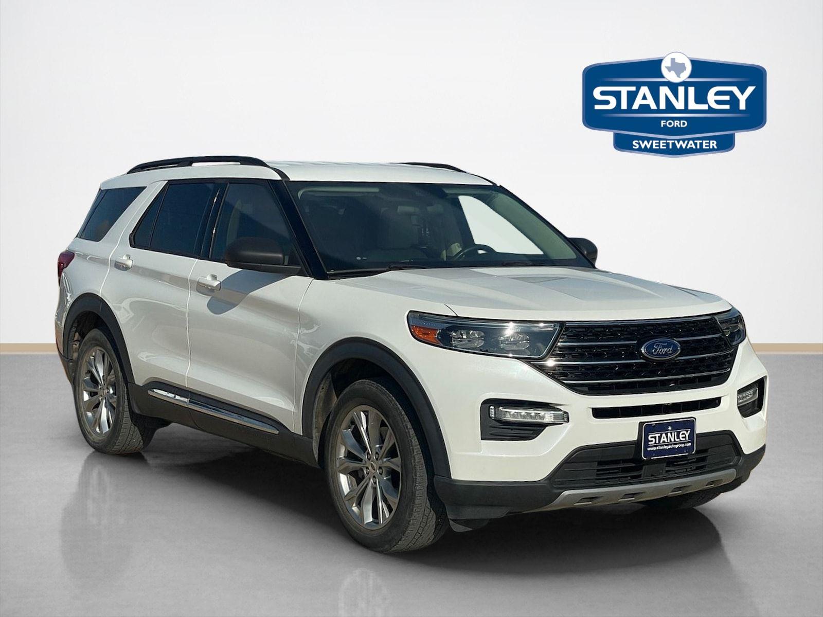 Star White Metallic Tri-Coat 2020 Ford Explorer SUV / Crossover All-Wheel Drive 10-Speed Automatic