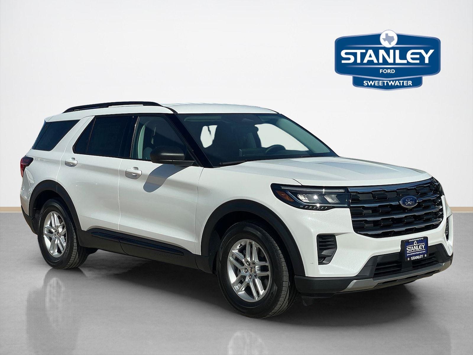 Star White Metallic Tri-Coat 2026 Ford Explorer SUV / Crossover Rear-Wheel Drive Automatic
