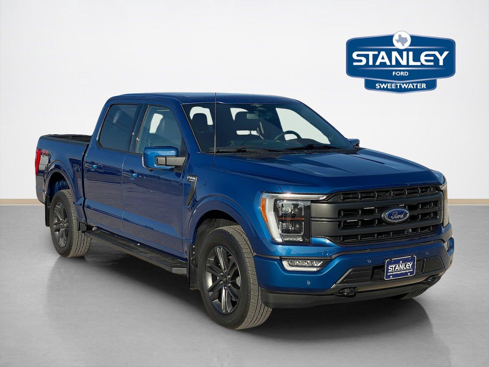 Atlas Blue Metallic 2023 Ford F-150 Pickup Truck Four-Wheel Drive 10-Speed Automatic