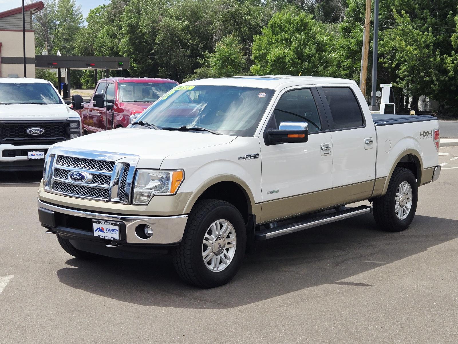 White Platinum Metallic Tri-Coat 2012 Ford F-150 Pickup Truck Four-Wheel Drive 6-Speed Automatic