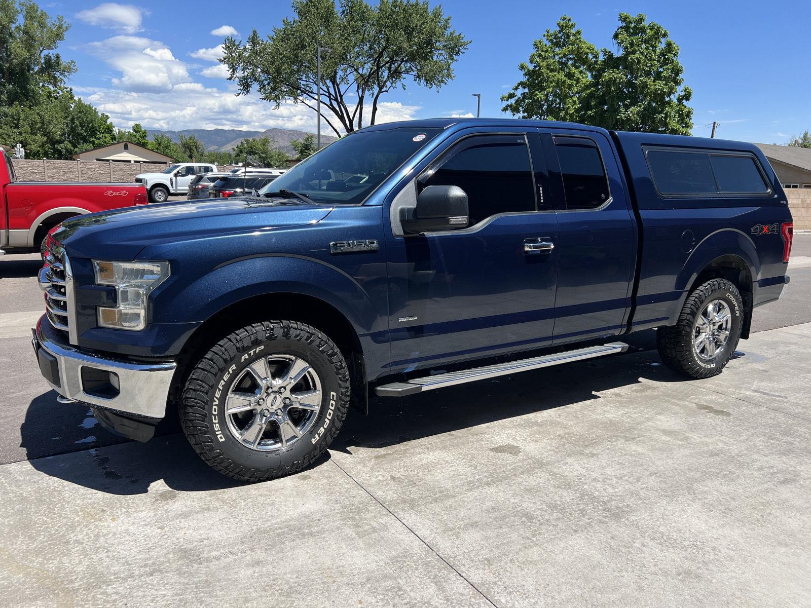 Blue Jeans Metallic 2015 Ford F-150 Pickup Truck Four-Wheel Drive 6-Speed Automatic