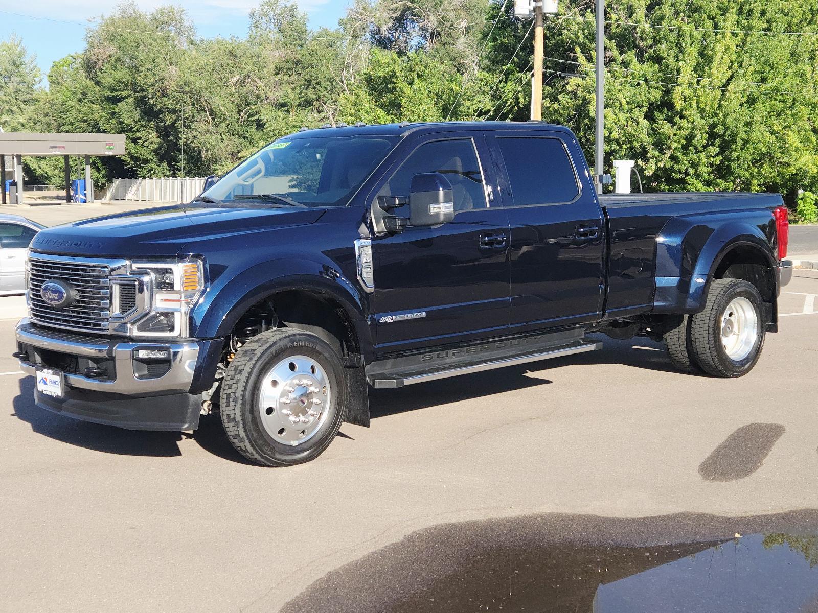 Antimatter Blue 2022 Ford F-450 Super Duty Pickup Truck Four-Wheel Drive Automatic