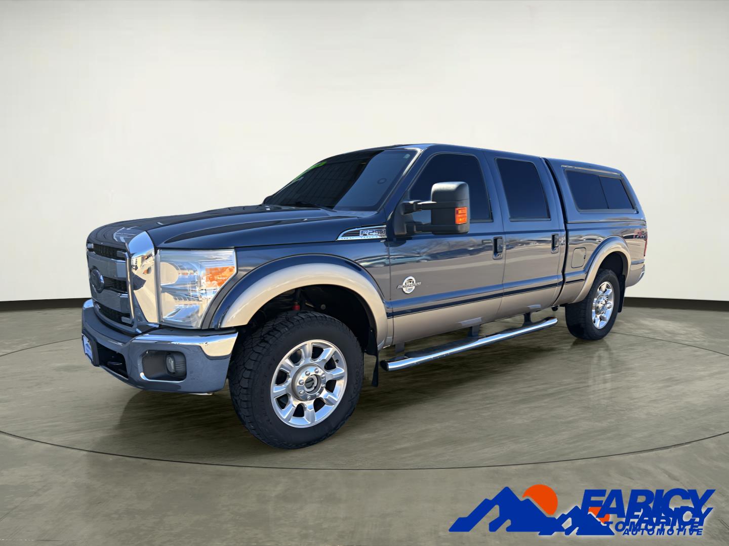 Blue Jeans Metallic/Pale Adobe Metallic 2014 Ford F-250 Super Duty Lariat Crew Cab 4WD Pickup Truck Four-Wheel Drive 6-Speed Automatic