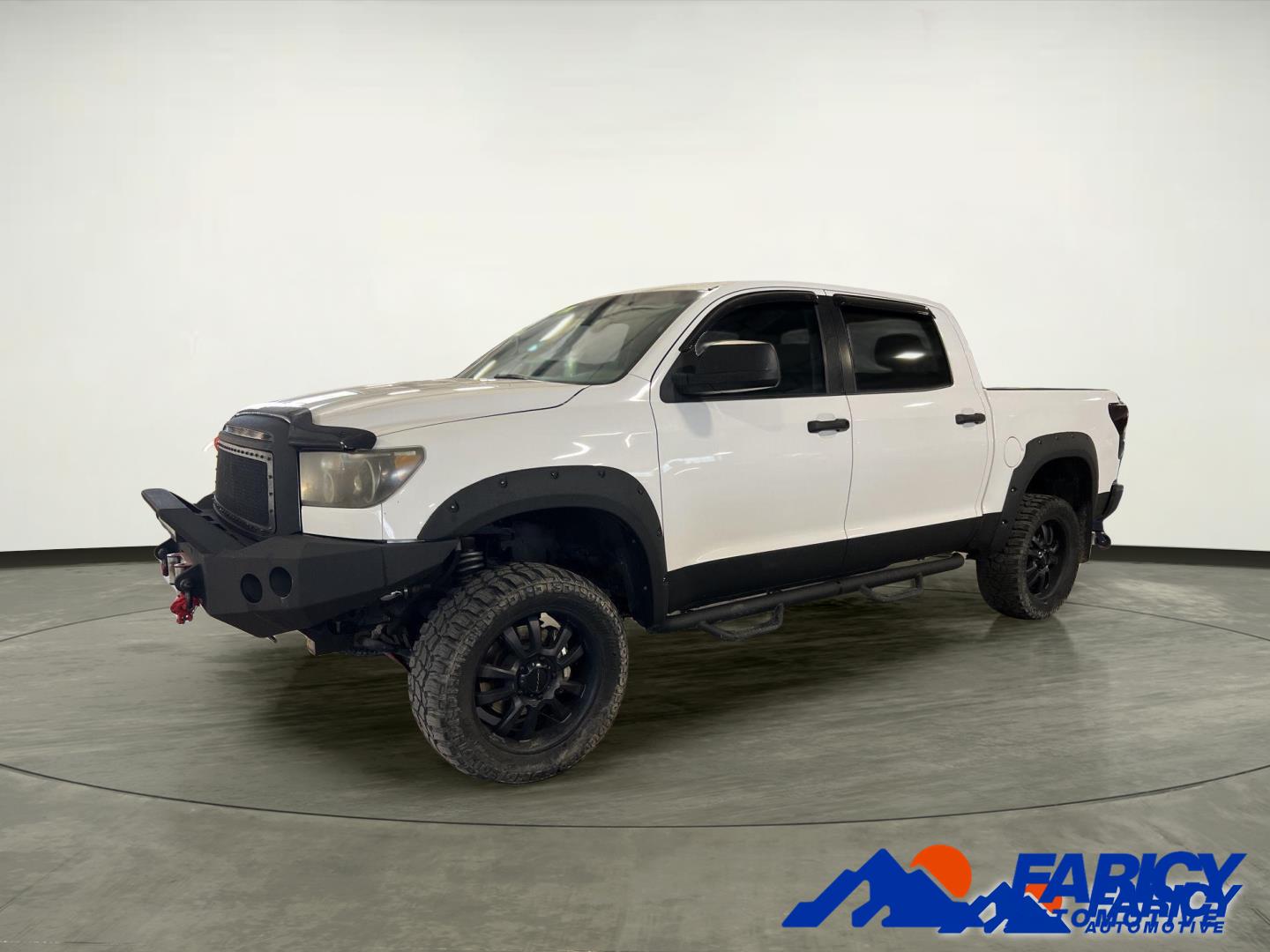 Super White 2012 Toyota Tundra Tundra Grade CrewMax 5.7L 4WD Pickup Truck Four-Wheel Drive 6-Speed Automatic