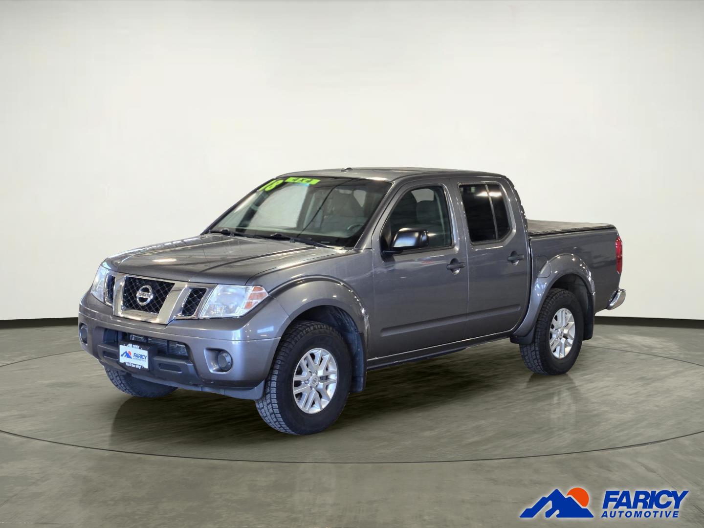 Gray (Gun Metallic) 2018 Nissan Frontier SV V6 Crew Cab 4WD Pickup Truck Four-Wheel Drive Automatic