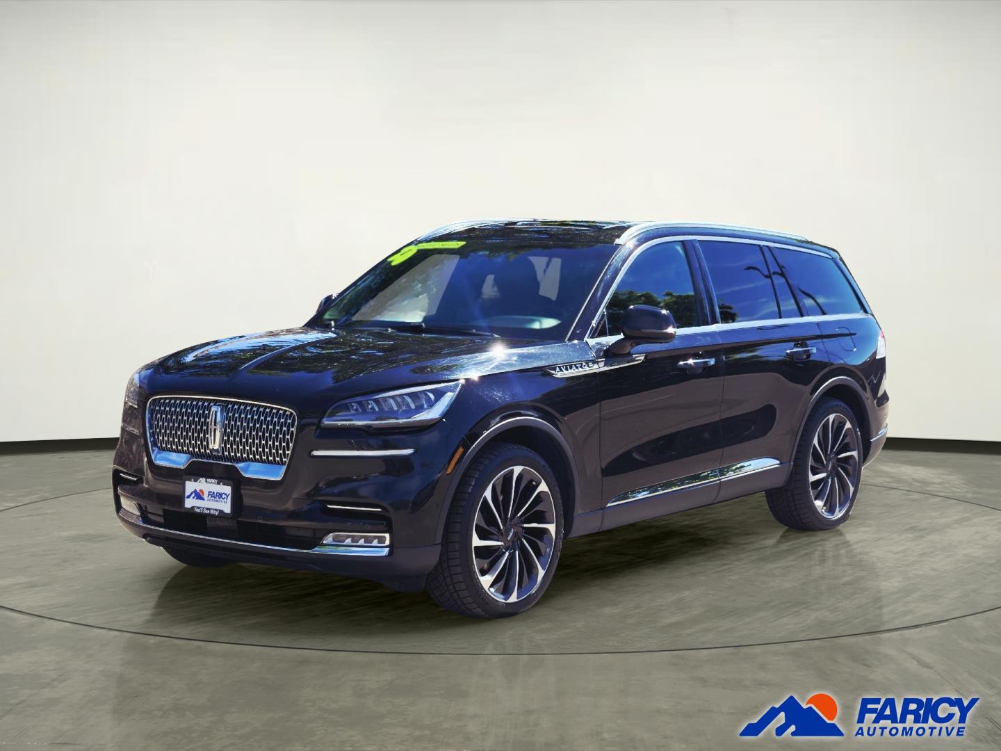 Infinite Black Metallic 2020 Lincoln Aviator Reserve AWD SUV / Crossover All-Wheel Drive Automatic