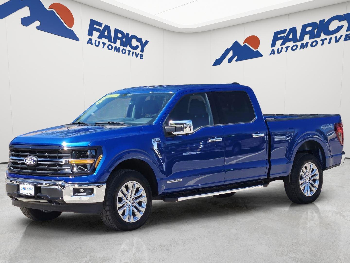 Atlas Blue 2025 Ford F-150 Pickup Truck Four-Wheel Drive Automatic