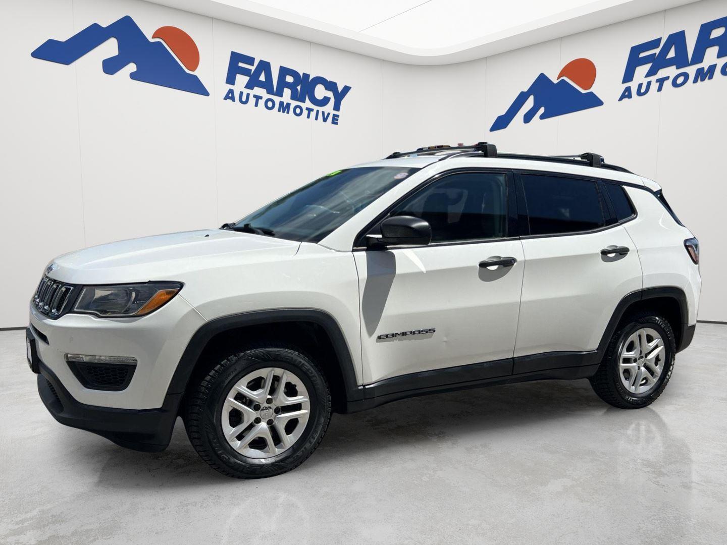 White Clearcoat 2018 Jeep Compass SUV / Crossover Front-Wheel Drive 6-Speed Automatic