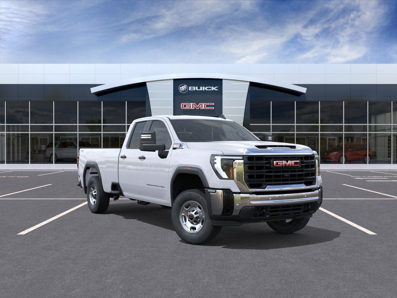 Summit White 2026 GMC Sierra 2500HD Pickup Truck Four-Wheel Drive Automatic