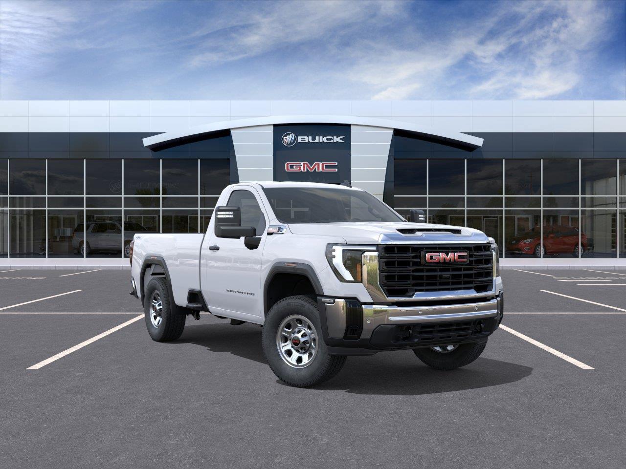 Summit White 2026 GMC Sierra 2500HD Pickup Truck Four-Wheel Drive Automatic