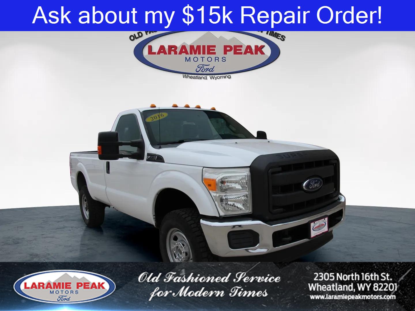 Oxford White 2016 Ford F-350 Super Duty XL LB 4WD Pickup Truck Four-Wheel Drive 6-Speed Automatic