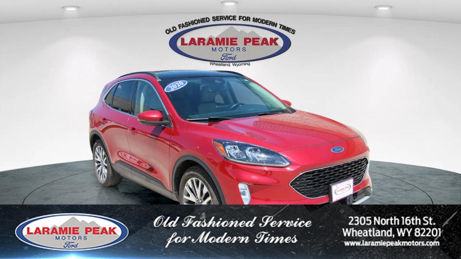 Rapid Red Metallic Tinted Clearcoat 2020 Ford Escape Hybrid SUV / Crossover All-Wheel Drive Continuously Variable Transmission