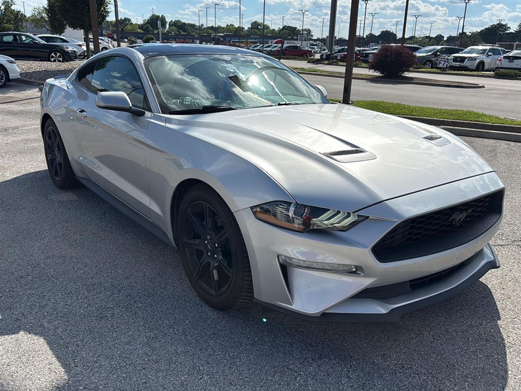 Ingot Silver 2019 Ford Mustang EcoBoost Coupe RWD Coupe Rear-Wheel Drive
