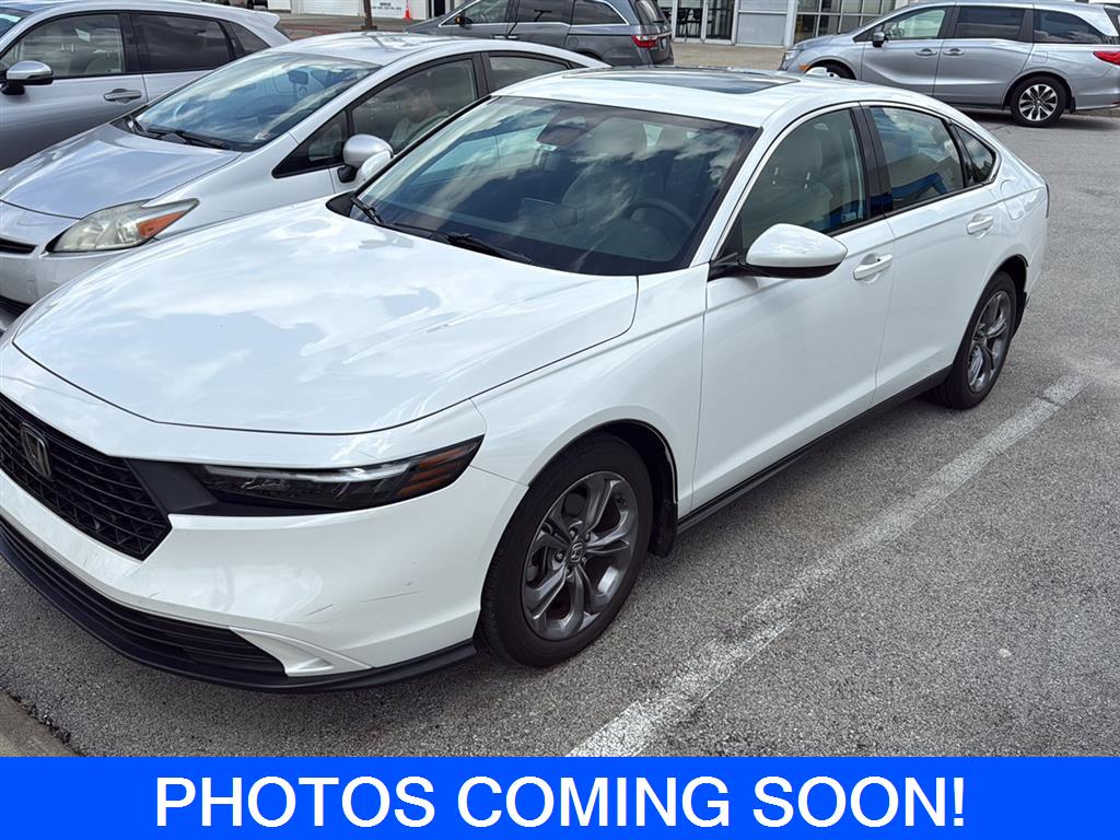 Platinum White Pearl 2024 Honda Accord EX FWD Sedan Front-Wheel Drive