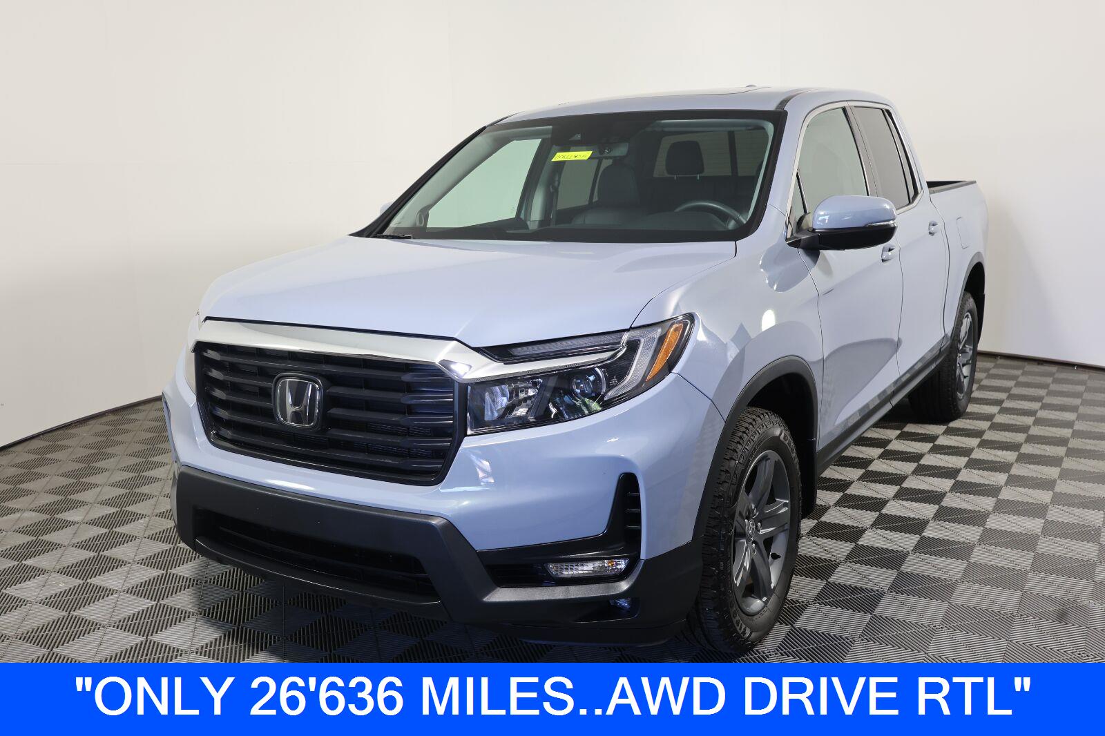 Sonic Gray Pearl 2023 Honda Ridgeline Pickup Truck All-Wheel Drive 9-Speed Automatic