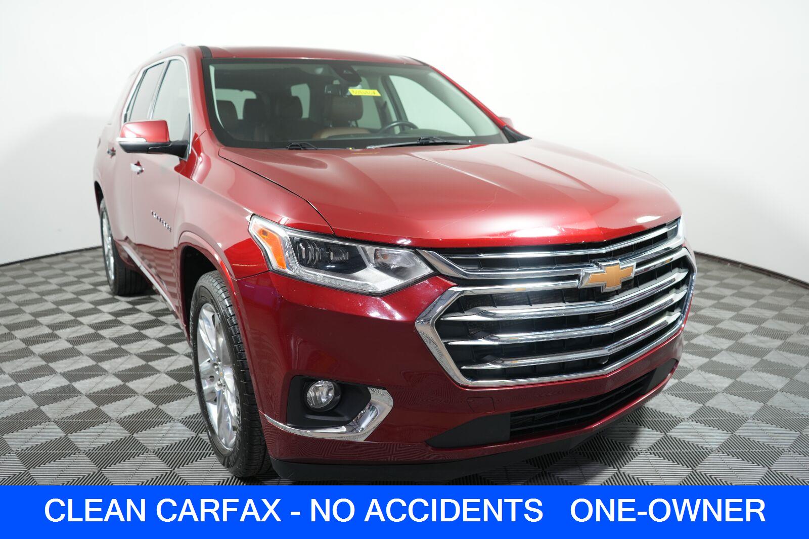 Cajun Red Tintcoat 2021 Chevrolet Traverse SUV / Crossover Front-Wheel Drive 9-Speed Automatic