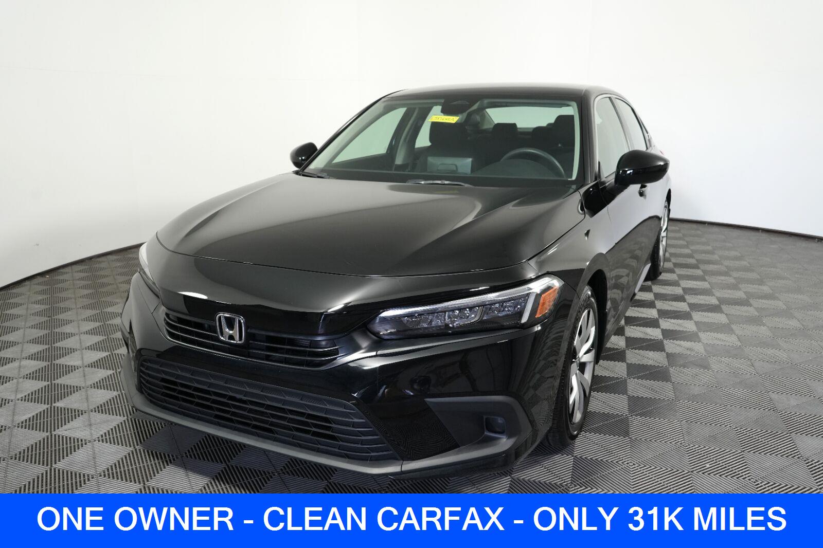 Crystal Black Pearl 2023 Honda Civic Sedan Front-Wheel Drive Continuously Variable Transmission