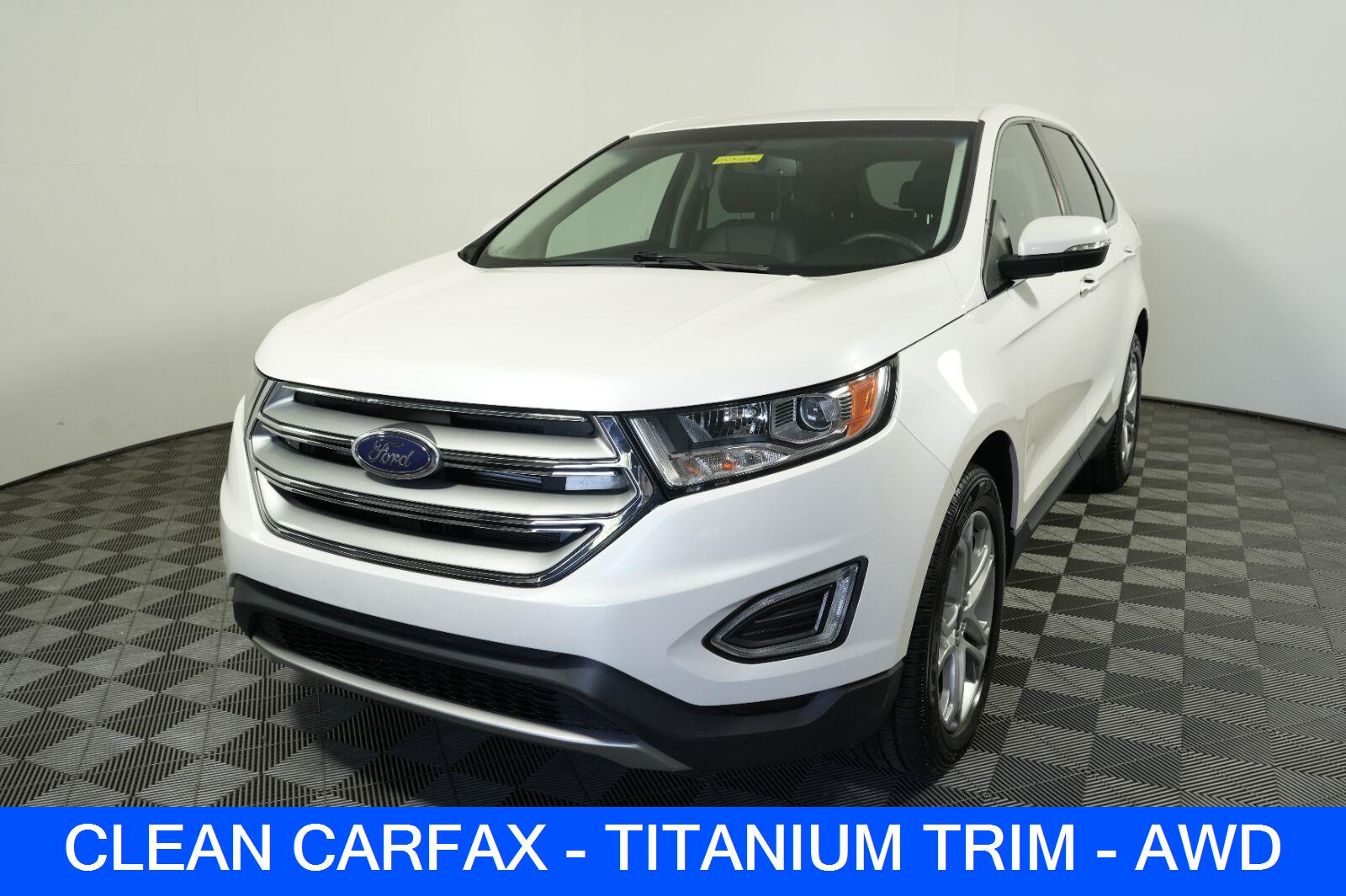 White Platinum Metallic Tri-Coat 2016 Ford Edge SUV / Crossover All-Wheel Drive 6-Speed Automatic