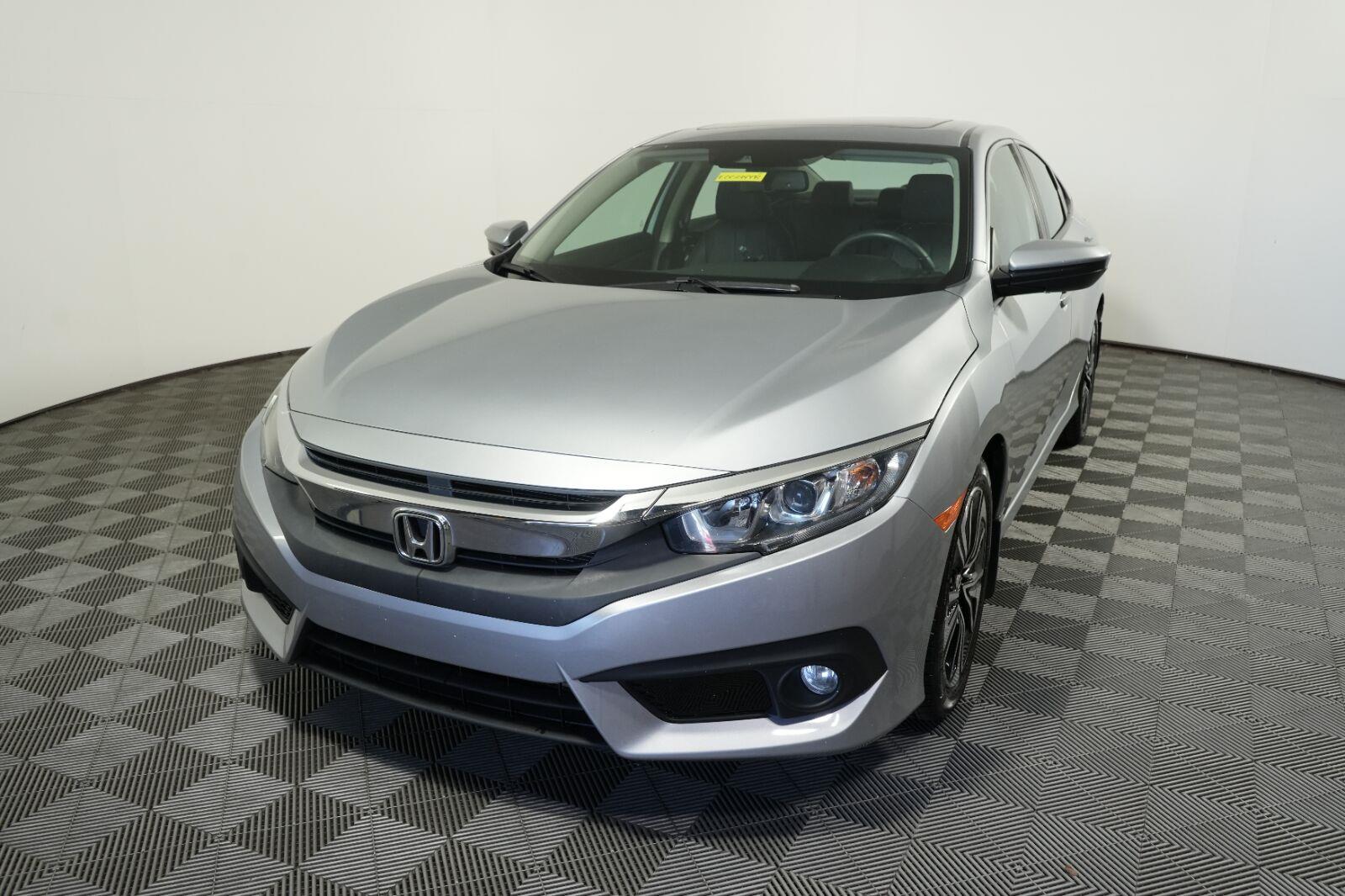 Lunar Silver Metallic 2016 Honda Civic Sedan Front-Wheel Drive Continuously Variable Transmission