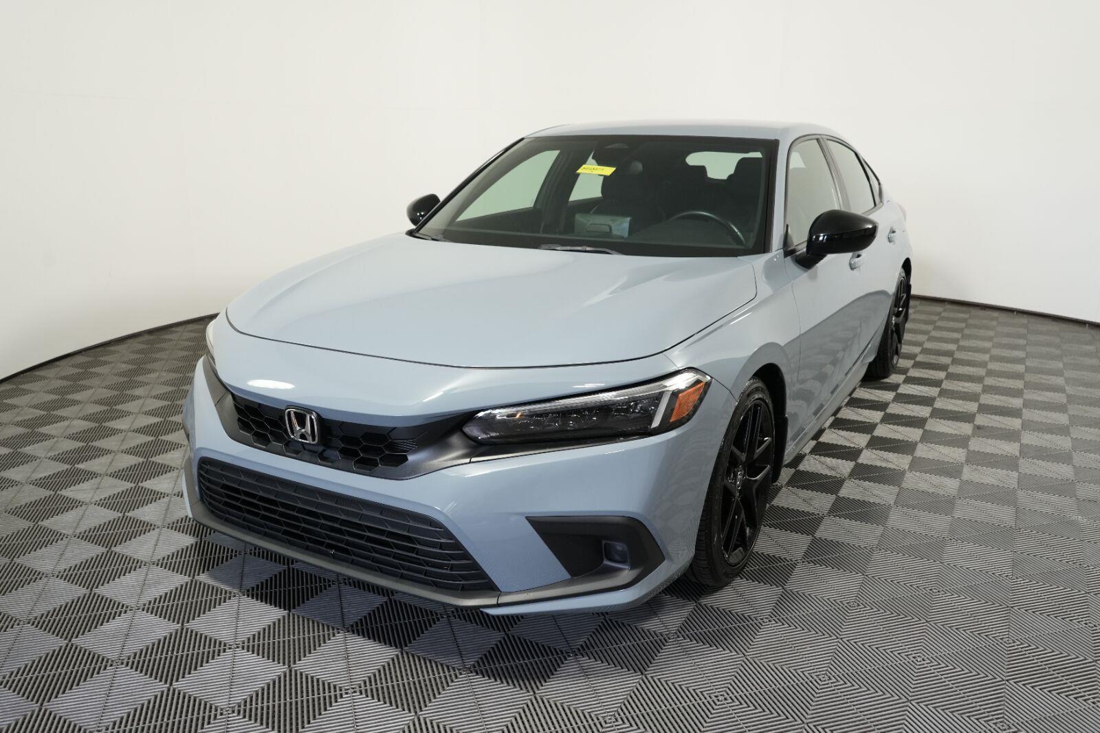 Sonic Gray Pearl 2024 Honda Civic Hatchback Hatchback Front-Wheel Drive Continuously Variable Transmission