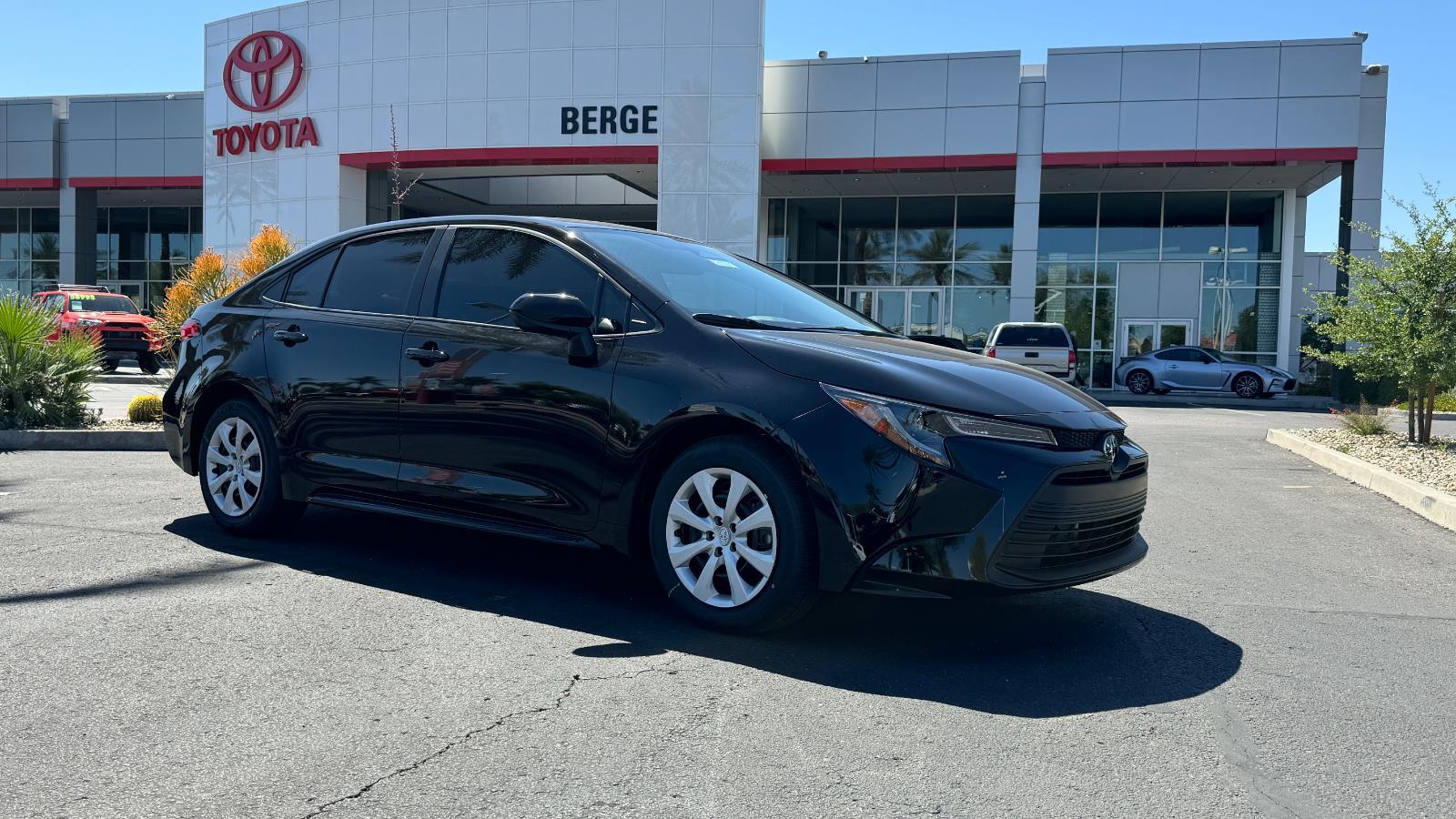 Midnight Black Metallic 2026 Toyota Corolla LE FWD Sedan Front-Wheel Drive Continuously Variable Transmission