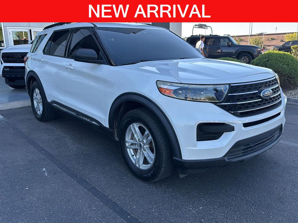 Star White Metallic Tri-Coat 2020 Ford Explorer XLT AWD SUV / Crossover All-Wheel Drive Automatic