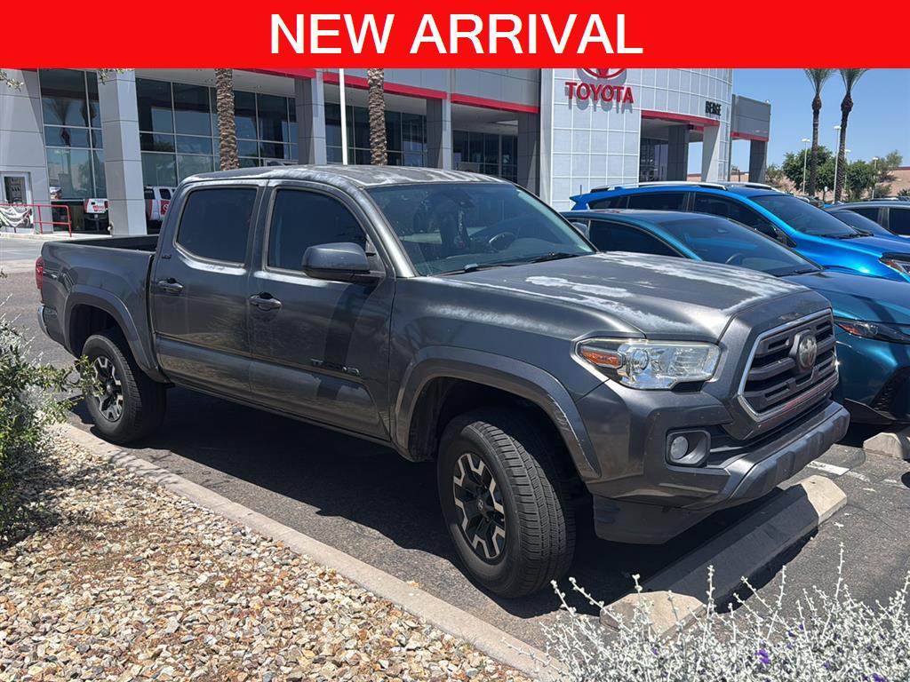 Magnetic Gray Metallic 2019 Toyota Tacoma SR5 V6 Double Cab 4WD Pickup Truck Four-Wheel Drive 6-Speed Automatic
