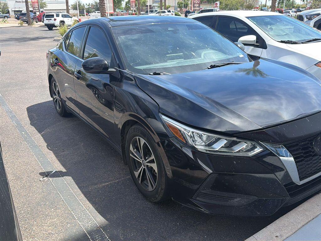 Super Black 2021 Nissan Sentra Sedan Front-Wheel Drive Continuously Variable Transmission