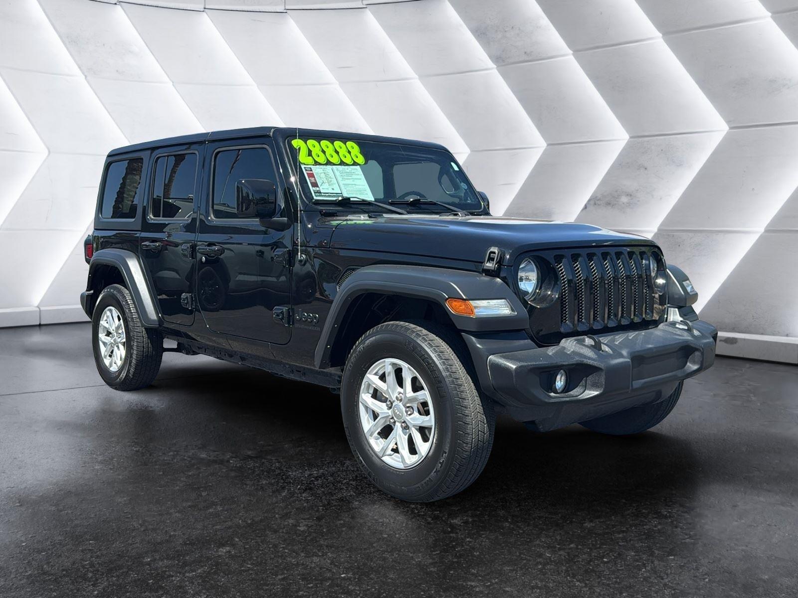 Black Clearcoat 2023 Jeep Wrangler SUV / Crossover Four-Wheel Drive 8-Speed Automatic