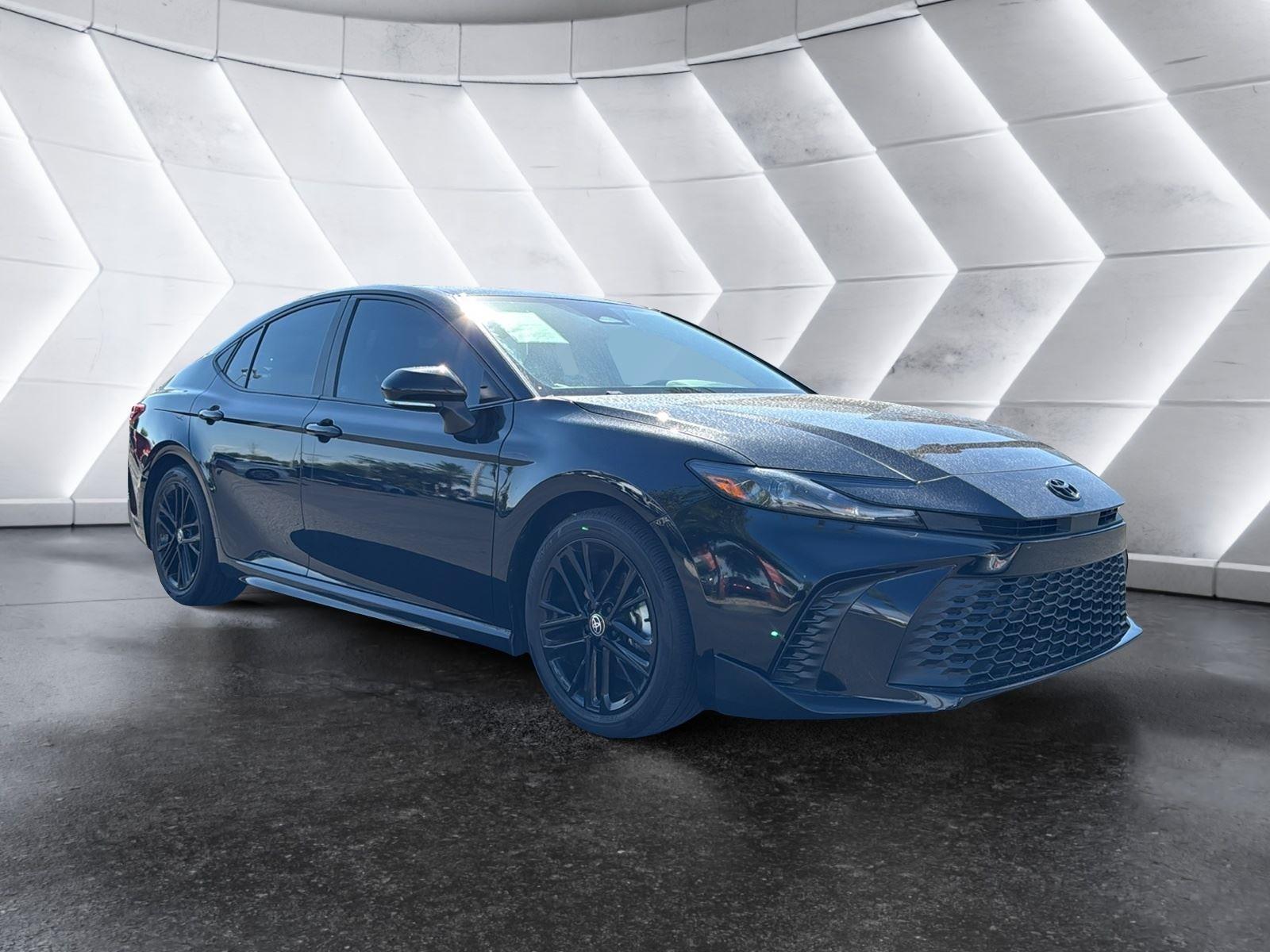 Midnight Black Metallic 2025 Toyota Camry Sedan Front-Wheel Drive Continuously Variable Transmission